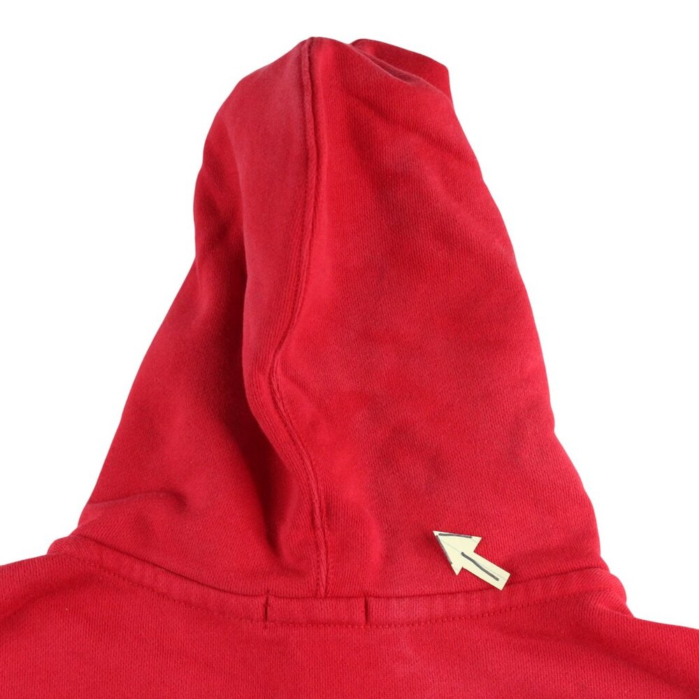 Polo Ralph Lauren 2XL Red Full Zip Distressed Hoodie Sweatshirt Blue Pony - Picture 11 of 14